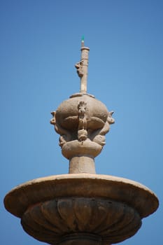 ILOCOS NORTE, PH - APR. 8: Water fountain design figure details at Fort Ilocandia Resort on April 8, 2009 in Ilocos Norte, Philippines.