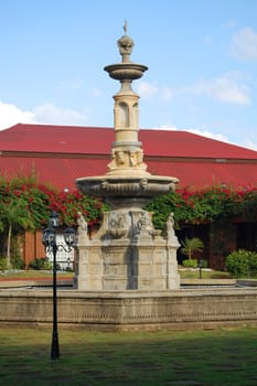 ILOCOS NORTE, PH - APR. 8: Water fountain design at Fort Ilocandia Resort on April 8, 2009 in Ilocos Norte, Philippines.