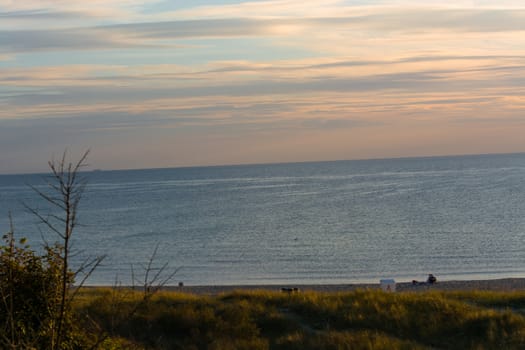 Sunset on the beach at the Baltic Sea
Motion blur intentional