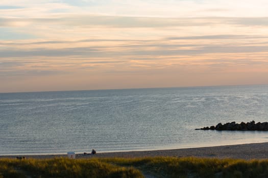 Sunset on the beach at the Baltic Sea
Motion blur intentional