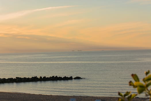 Sunset on the beach at the Baltic Sea
Motion blur intentional