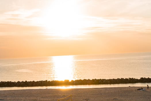 Sunset on the beach at the Baltic Sea
Motion blur intentional