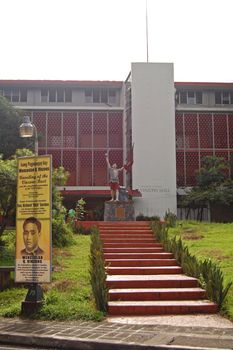 QUEZON CITY, PH - OCT. 8: Vinzons hall facade at University of the Philippines on October 8, 2015 in Diliman, Quezon City, Philippines.