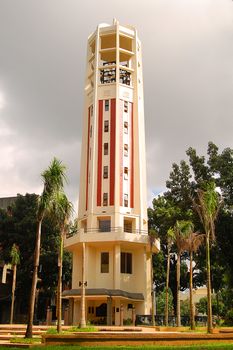 QUEZON CITY, PH - OCT. 8: Carillon tower facade at University of the Philippines on October 8, 2015 in Diliman, Quezon City, Philippines.