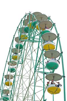 LAGUNA, PH - NOV 7: Enchanted Kingdom theme park ferris wheel ride on November 7, 2009 in Santa Rosa, Laguna, Philippines.