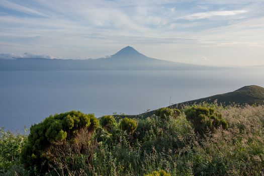 Walk on the Azores archipelago. Discovery of the island of sao jorge, Azores. Portugal , Velas