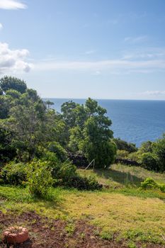 Walk on the Azores archipelago. Discovery of the island of sao jorge, Azores. Portugal , Velas