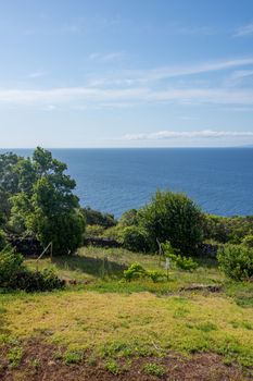 Walk on the Azores archipelago. Discovery of the island of sao jorge, Azores. Portugal , Velas