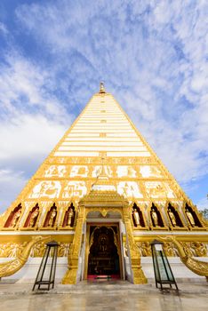 Wat Phra That Nong Bua in the morning at Ubon Ratchathani, Thailand.