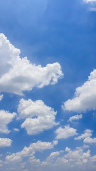 The nature of blue sky with cloud in the morning.