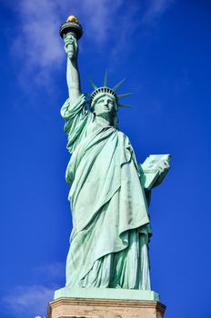 The Statue of Liberty in New York city, USA.