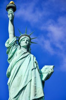 The Statue of Liberty in New York city, USA.