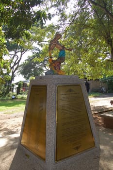 PALAWAN, PH - DEC 1 - Memorial war marker on December 1, 2009 in Puerto Princesa, Palawan, Philippines.