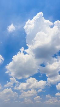 The nature of blue sky with cloud in the morning.