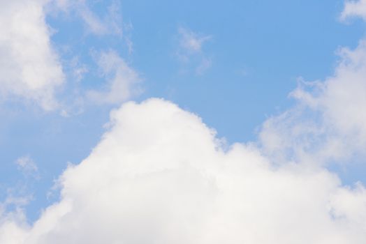 The nature of blue sky with cloud in the morning.