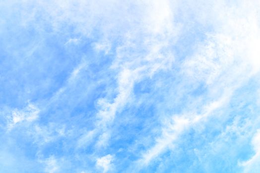 The nature of blue sky with cloud in the morning.