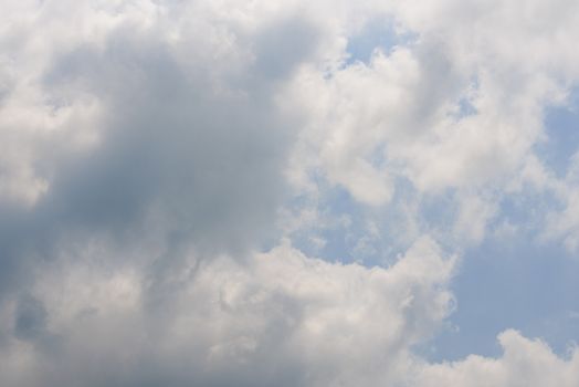 The nature of blue sky with cloud in the morning.