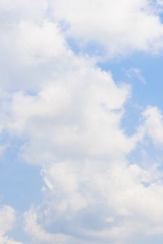 The nature of blue sky with cloud in the morning.