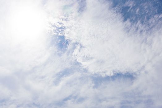 The nature of blue sky with cloud in the morning.