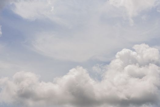 The nature of blue sky with cloud in the morning.