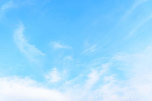 The nature of blue sky with cloud in the morning.