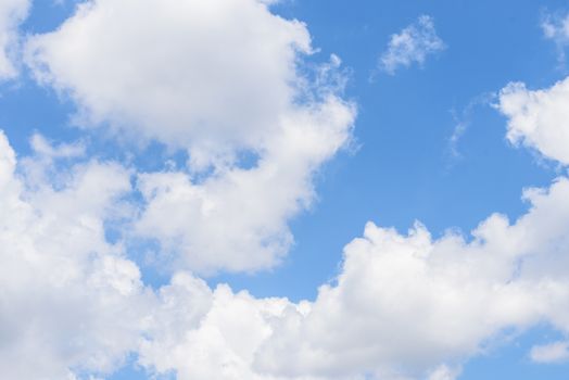 The nature of blue sky with cloud in the morning.