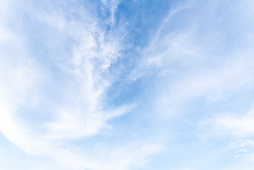 The nature of blue sky with cloud in the morning.