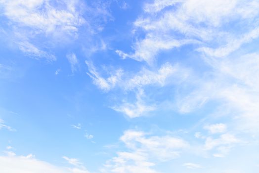 The nature of blue sky with cloud in the morning.