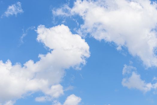 The nature of blue sky with cloud in the morning.