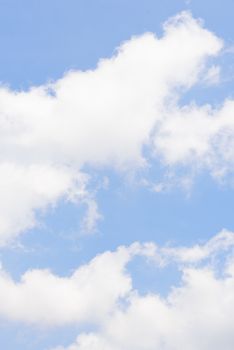 The nature of blue sky with cloud in the morning.