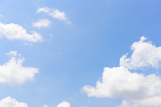 The nature of blue sky with cloud in the morning.