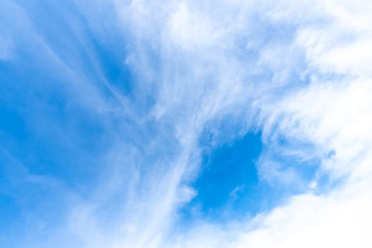 The nature of blue sky with cloud in the morning.