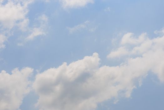 The nature of blue sky with cloud in the morning.