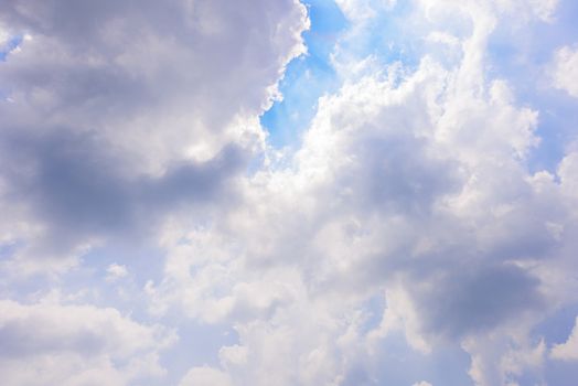 The nature of blue sky with cloud in the morning.