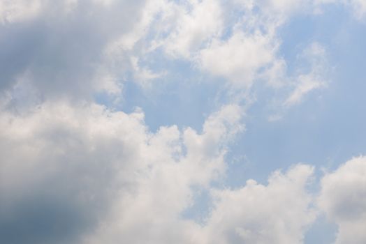 The nature of blue sky with cloud in the morning.