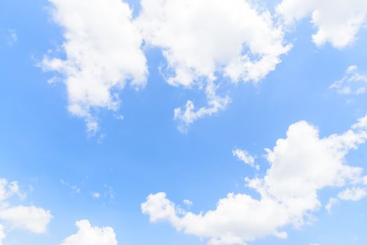 The nature of blue sky with cloud in the morning.