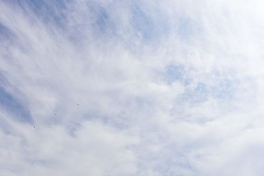 The nature of blue sky with cloud in the morning.