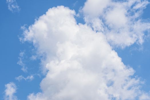 The nature of blue sky with cloud in the morning.