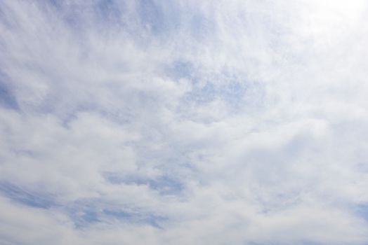 The nature of blue sky with cloud in the morning.