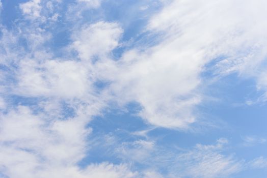 The nature of blue sky with cloud in the morning.