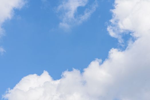 The nature of blue sky with cloud in the morning.