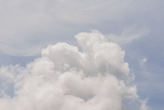 The nature of blue sky with cloud in the morning.