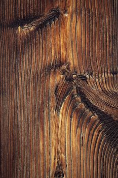 background or texture abstract detail of old dark brown wood
