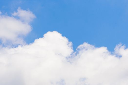 The nature of blue sky with cloud in the morning.