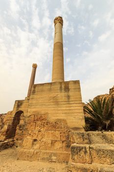 Ancient ruins of baths at tunisia, Carthage. Anthony terms.