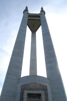 QUEZON CITY, PH-OCT 4: Quezon Memorial Circle Shrine on October 4, 2015 in Quezon City, Philippines. The Quezon Memorial Circle is a national park and shrine located in Philippines.