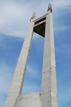 QUEZON CITY, PH-OCT 4: Quezon Memorial Circle Shrine on October 4, 2015 in Quezon City, Philippines. The Quezon Memorial Circle is a national park and shrine located in Philippines.