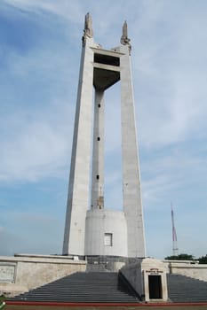 QUEZON CITY, PH-OCT 4: Quezon Memorial Circle Shrine on October 4, 2015 in Quezon City, Philippines. The Quezon Memorial Circle is a national park and shrine located in Philippines.