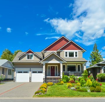 A perfect neighborhood. Beautiful family house in British Columbia, Canada