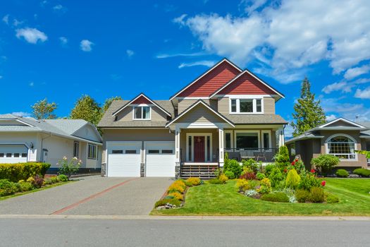 A perfect neighborhood. Beautiful family house in British Columbia, Canada